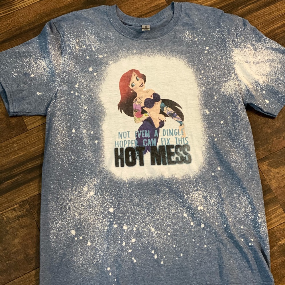 Hot Mess Bleached Tee